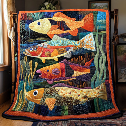 Vibrant Fish WX1802097CL Quilt