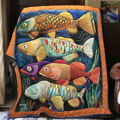 Vibrant Fish WX1802098CL Quilt