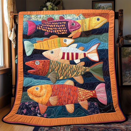 Vibrant Fish WX1802099CL Quilt