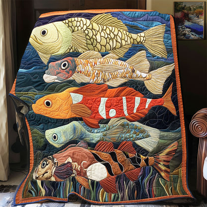 Vibrant Fish WX1802102CL Quilt