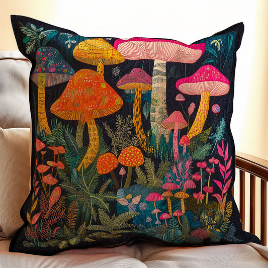 Vibrant Mushroom WX2101106CL Quilt Pillow Case