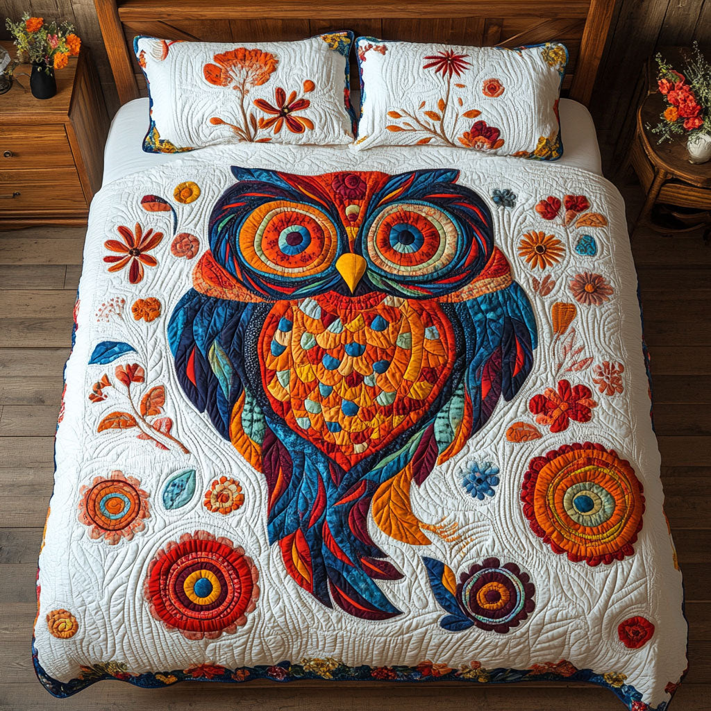 Vibrant Owl WX1002067CL Duvet Cover Set