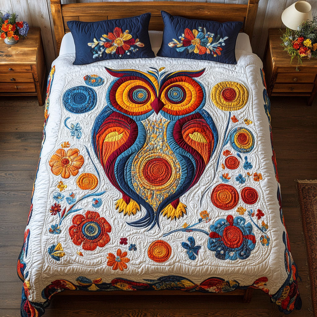 Vibrant Owl WX1002069CL Duvet Cover Set