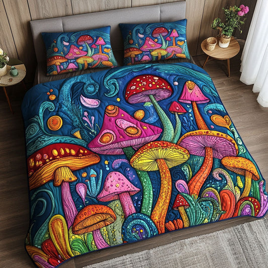 Whimsical Mushroom WJ0503029CL Duvet Cover Set