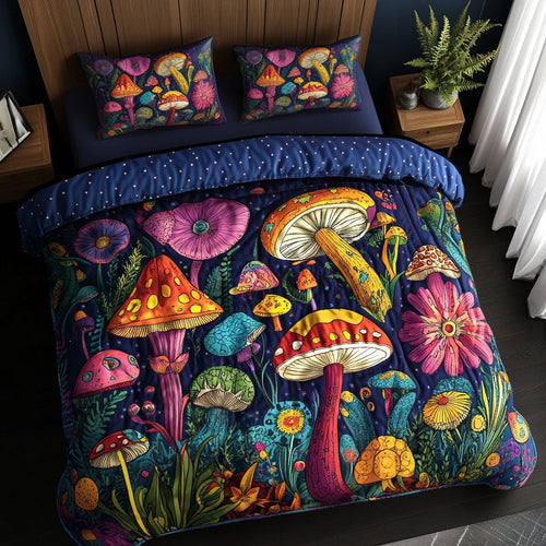 Whimsical Mushroom WJ0603030CL Duvet Cover Set