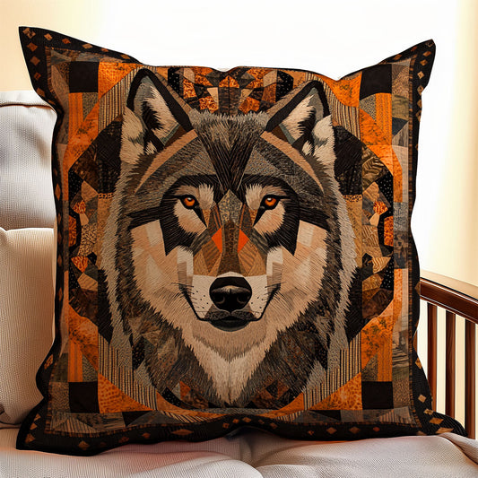 Wolf Native American WX1302396CL Quilt Pillow Case