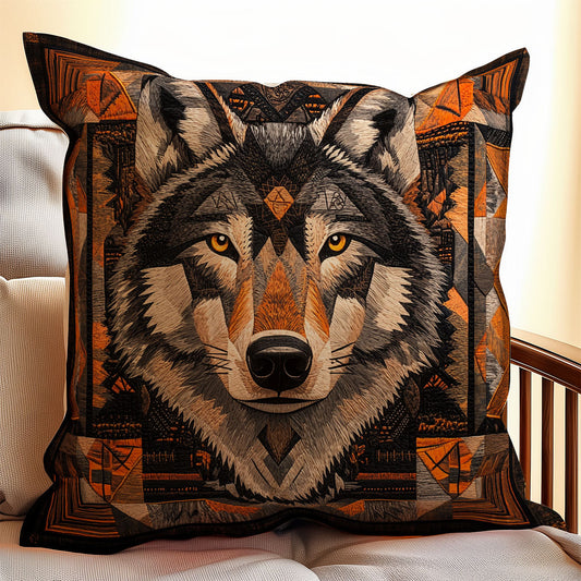 Wolf Native American WX1302400CL Quilt Pillow Case