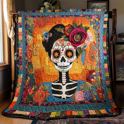 Woman Day Of The Dead WX1302203CL Quilt