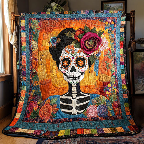 Woman Day Of The Dead WX1302203CL Quilt