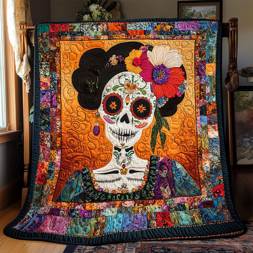 Woman Day Of The Dead WX1302204CL Quilt