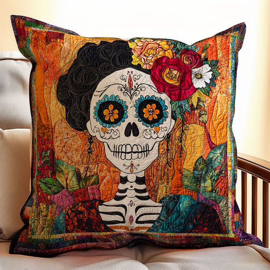 Woman Day Of The Dead WX1302406CL Quilt Pillow Case