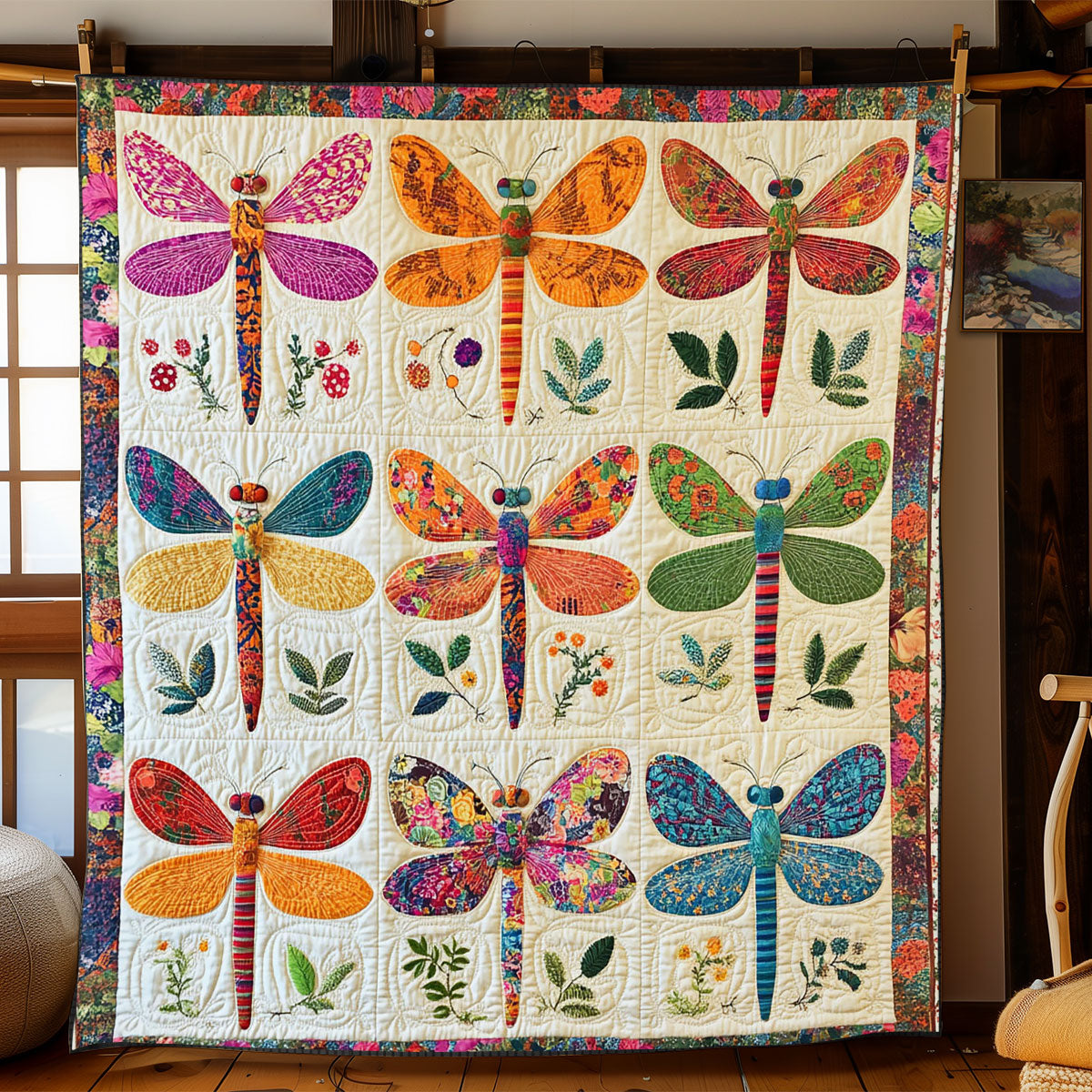 Patchwork Dragonfly WJ0602026CL Quilt