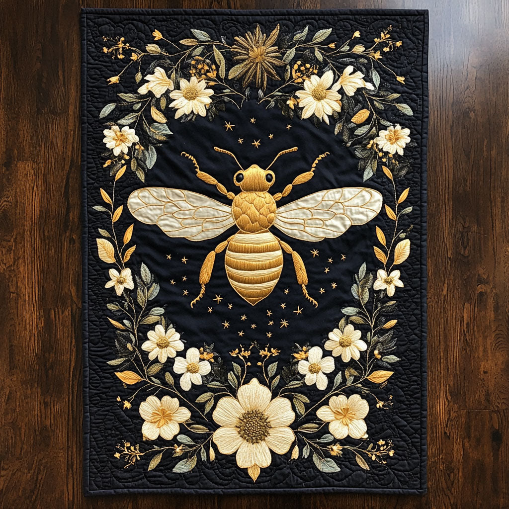 Bee Flower WX2702050CL Quilted Table Runner