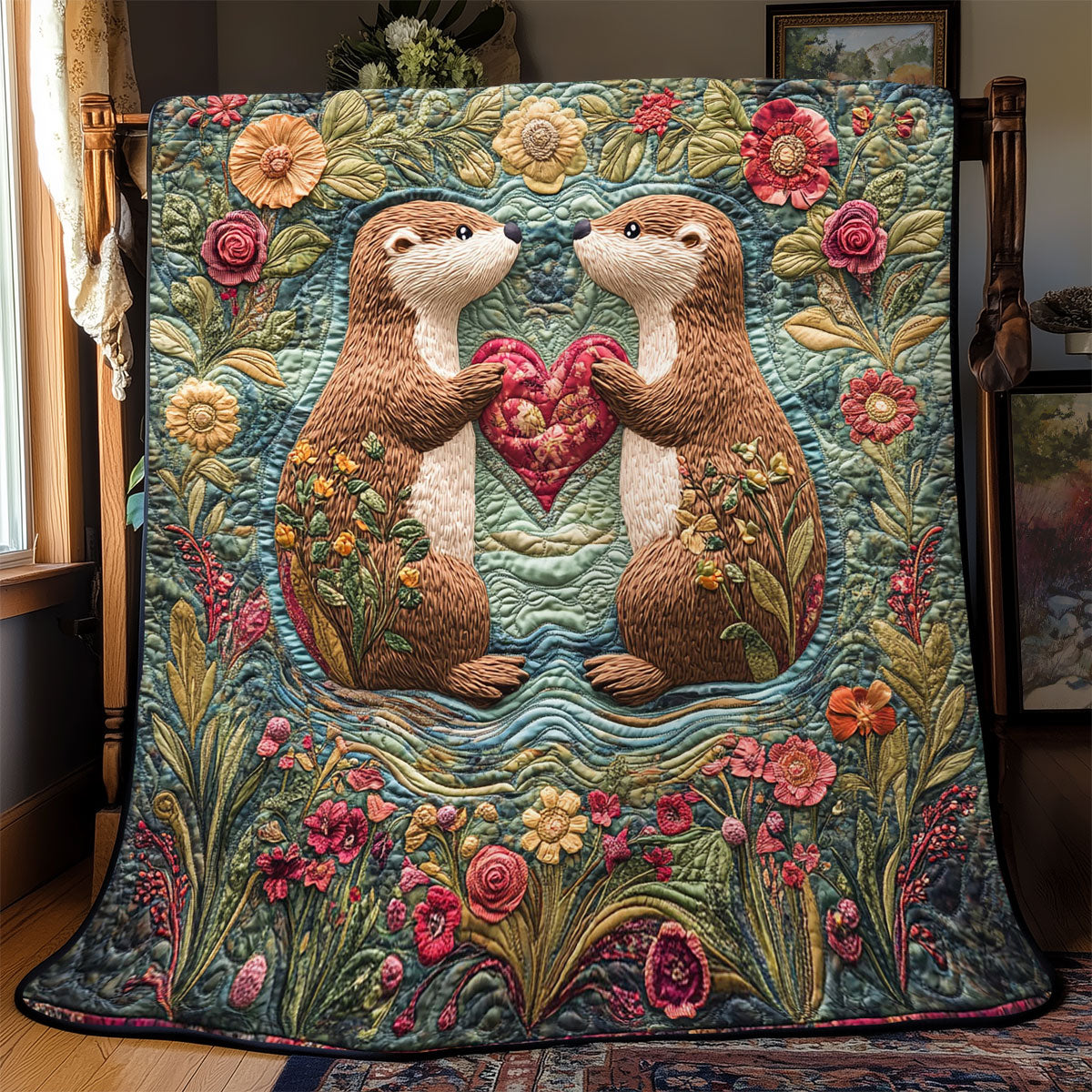 Otterly Adorable Love WJ2001024CL Quilt