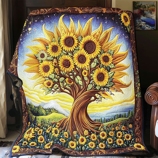 Sunflower Tree WX1801046CL Quilt