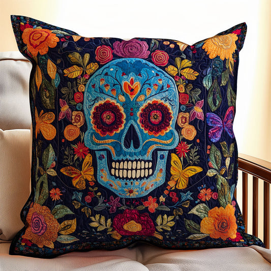 Skull Flower WX0601142CL Quilt Pillow Case