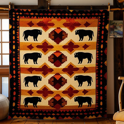 Bison Native American WJ2101003CL Quilt