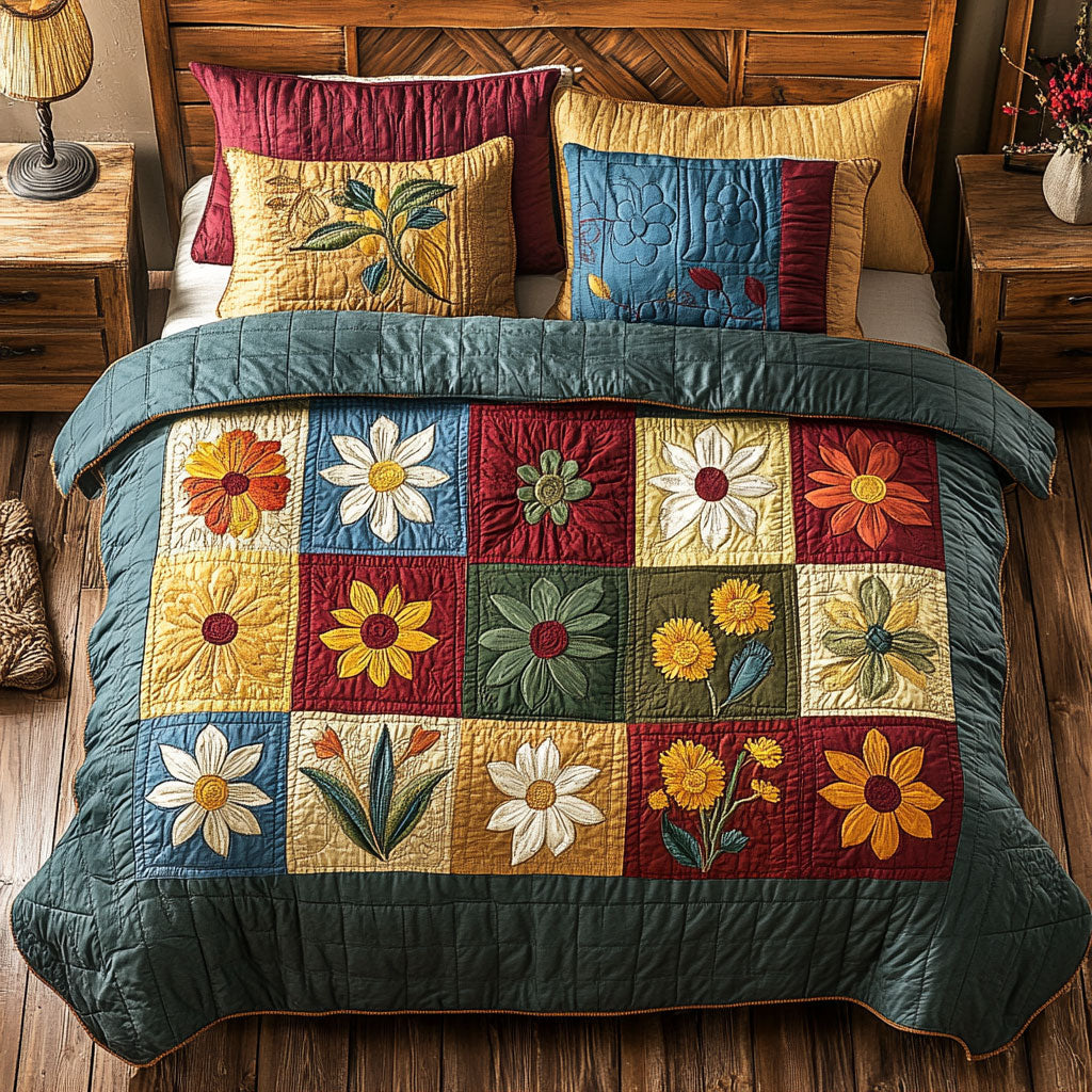 Flower Patchwork WX2702034CL Duvet Cover Set