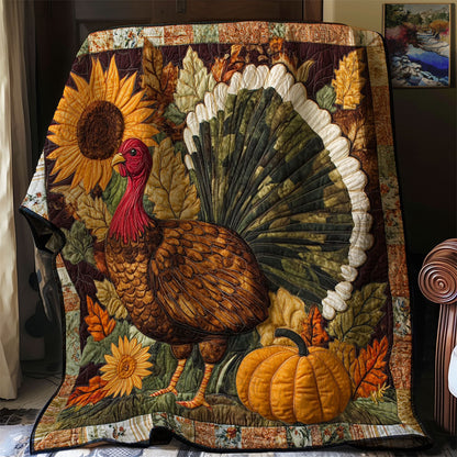 Rustic Turkey Charm WJ0701018CL Quilt