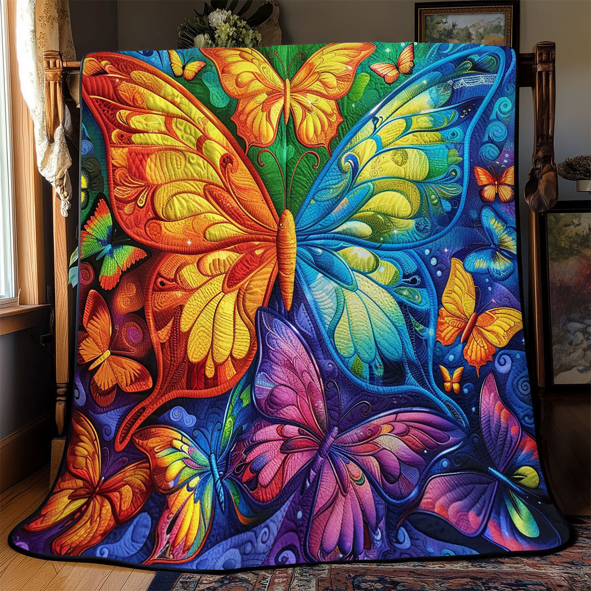 Colorful Butterfly WJ0701005CL Quilt