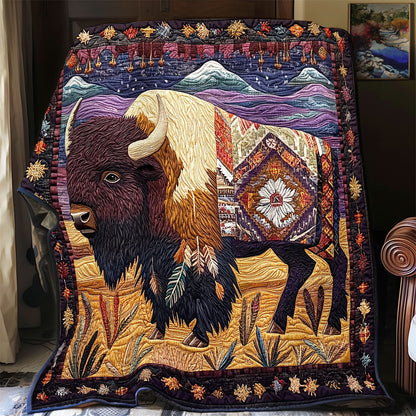 Bison Native American WX2201021CL Quilt