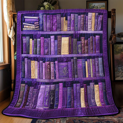 Purple Bookshelf WX1802038CL Quilt