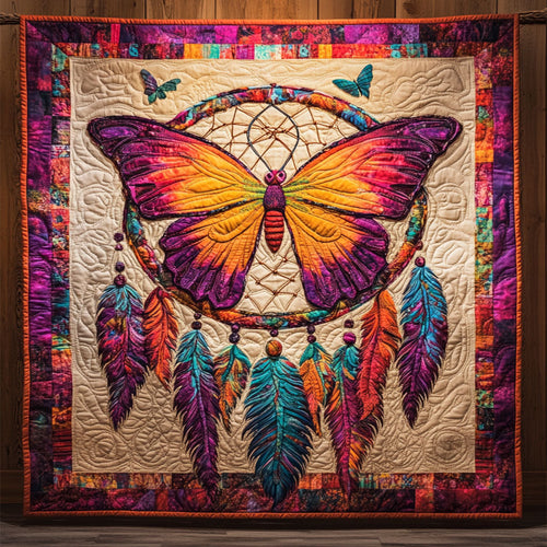 Native Dreamcatcher Butterfly WJ0502014CL Quilt