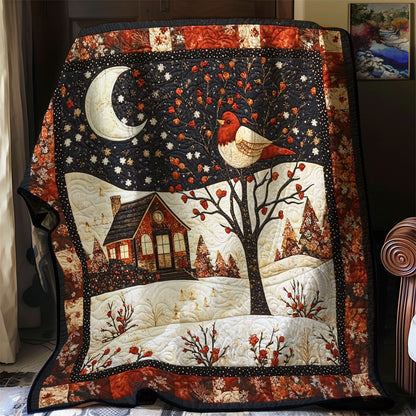 Moonlit Cardinal WJ0201012CL Quilt