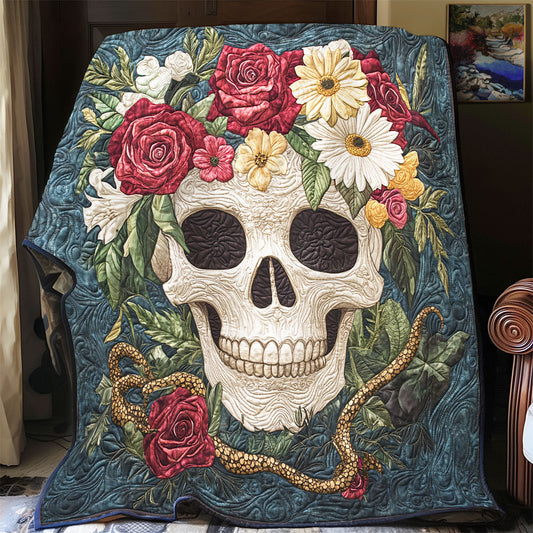 Skull Flower WX2402093CL Quilt