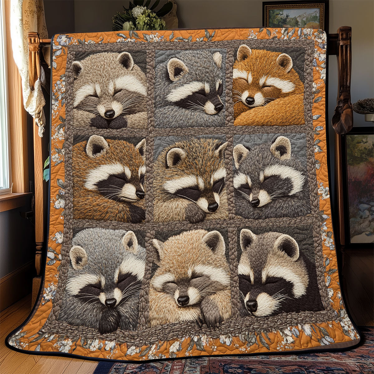 Sleeping Racoon WX1802050CL Quilt