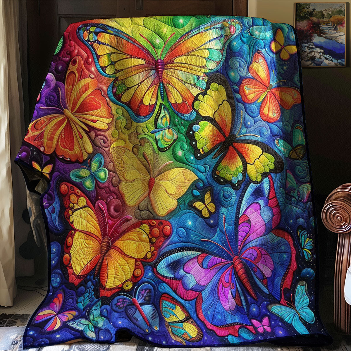 Colorful Butterfly WJ0401001CL Quilt