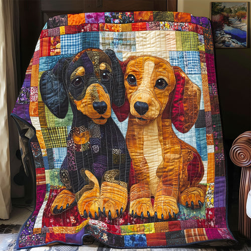 Cozy Dachshund WX0301028CL Quilt