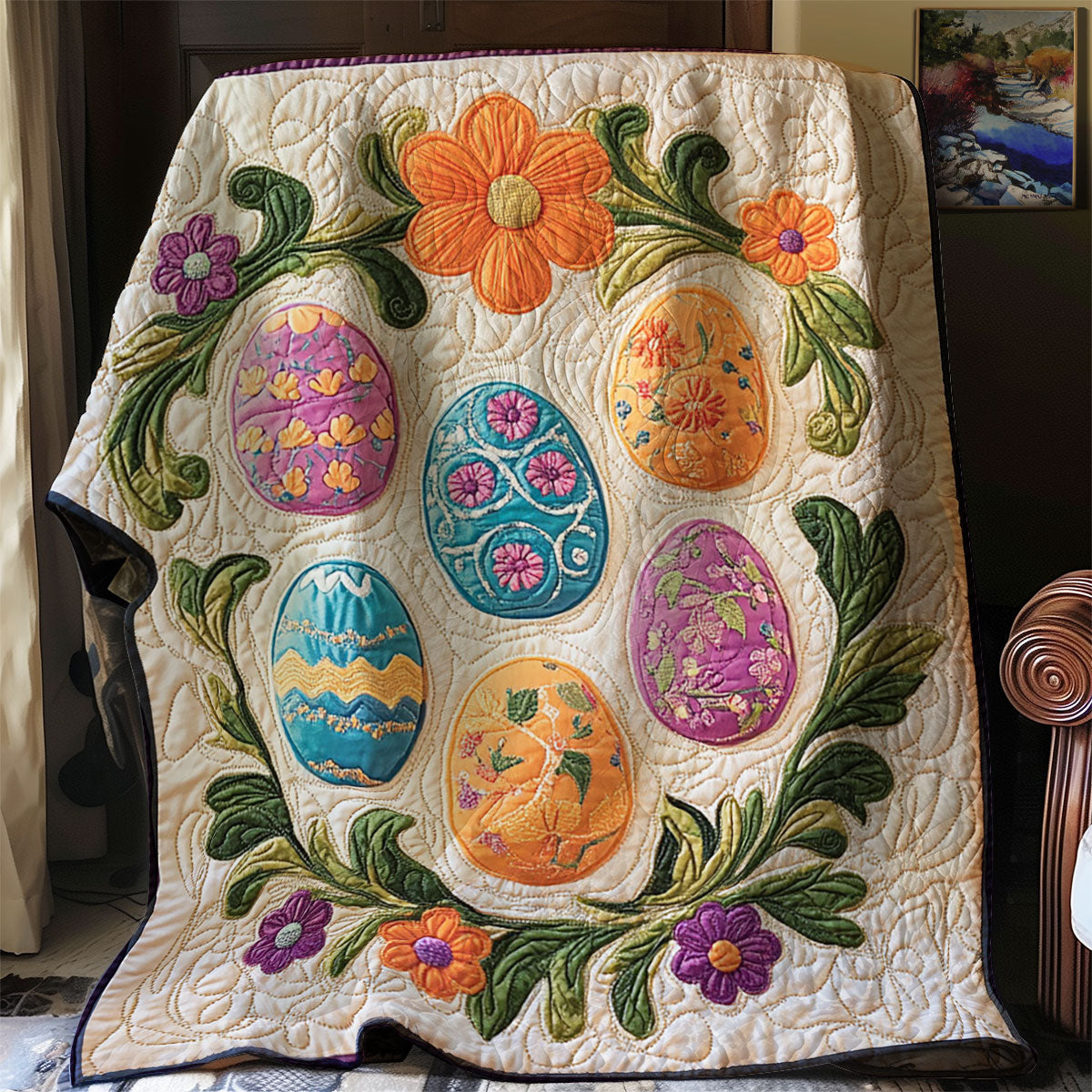 Easter Egg WJ2101010CL Quilt