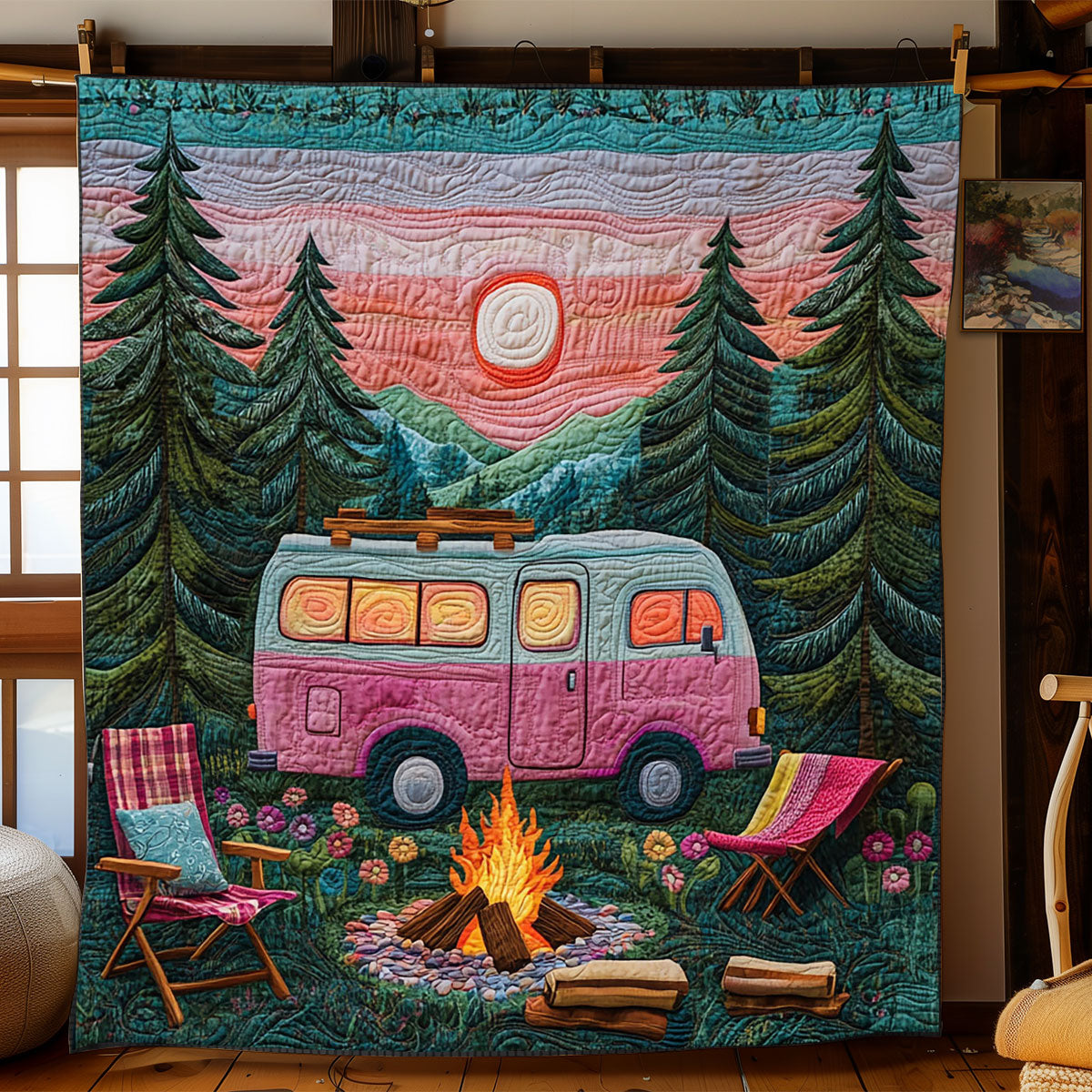 Camping Sunset WJ1801009CL Quilt