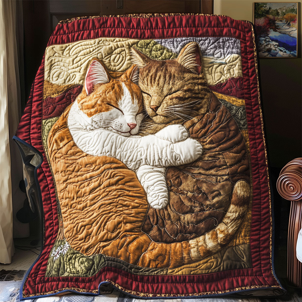 Adorable Cat Sleeping WX1003001CL Quilt