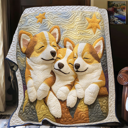 Adorable Corgi WX1003003CL Quilt