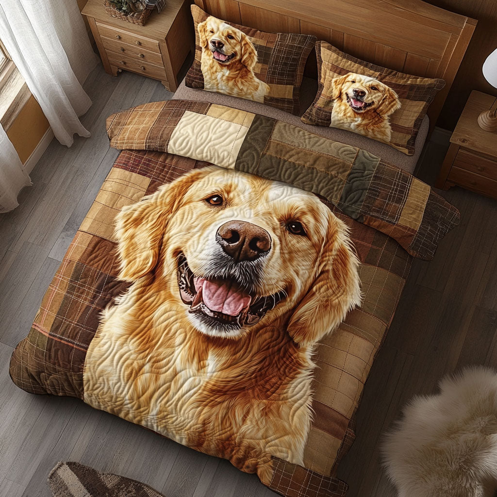 Adorable Golden Retriever WX0303002CL Duvet Cover Set