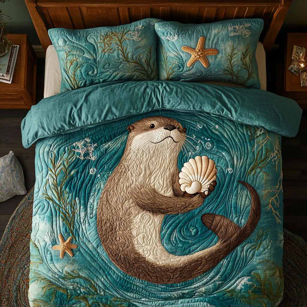 Adorable Otter WX0703002CL Duvet Cover Set