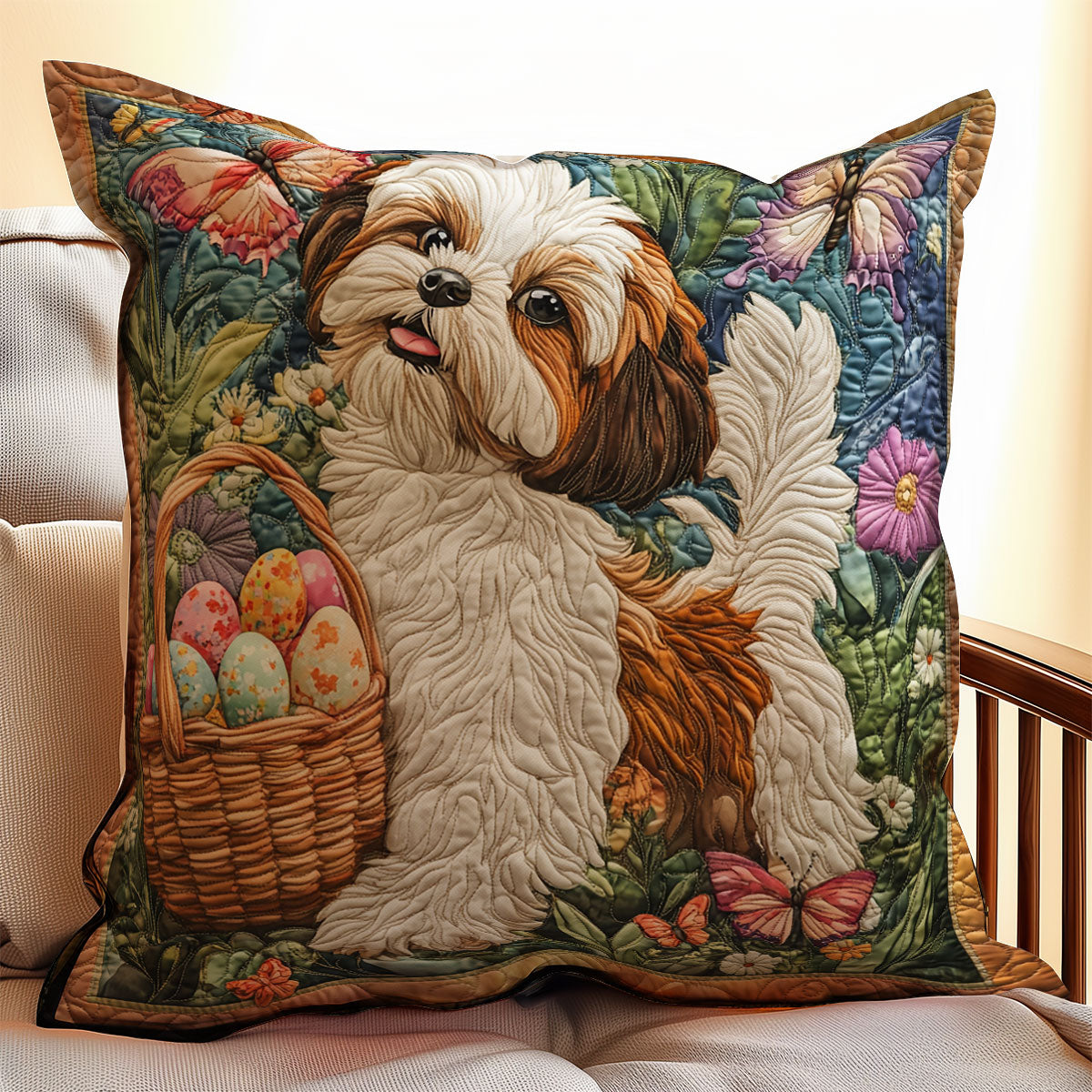 Adorable Shih Tzu WX0803084CL Quilt Pillow Case