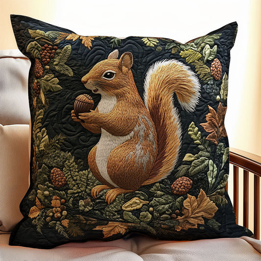 Adorable Squirrel WX0603119CL Quilt Pillow Case