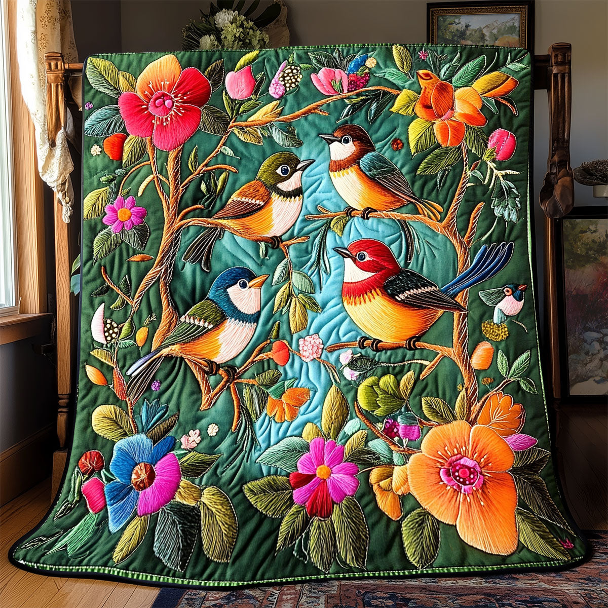 Vibrant Bird WX1801060CL Quilt