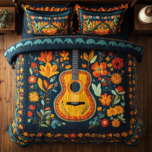 Floral Guitar WX1801074CL Duvet Cover Set