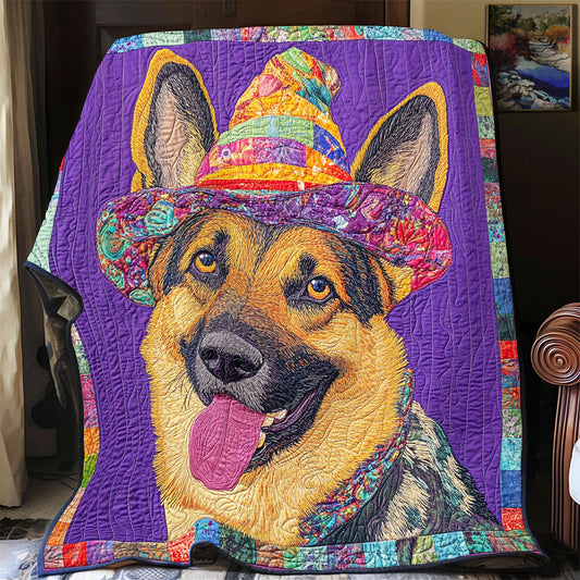 Funny German Shepherd WX0301037CL Quilt