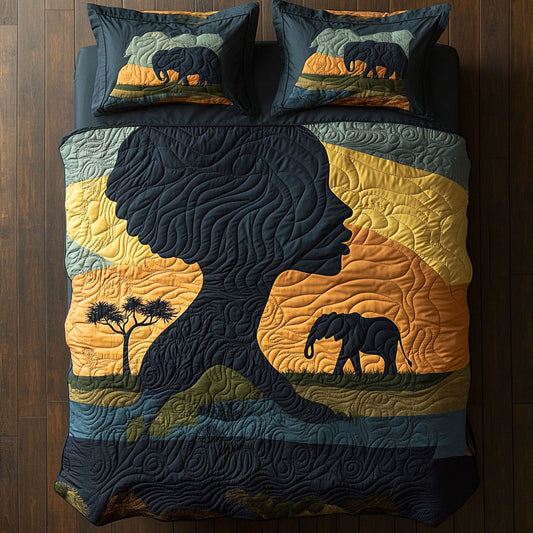 African Woman WX0603001CL Duvet Cover Set