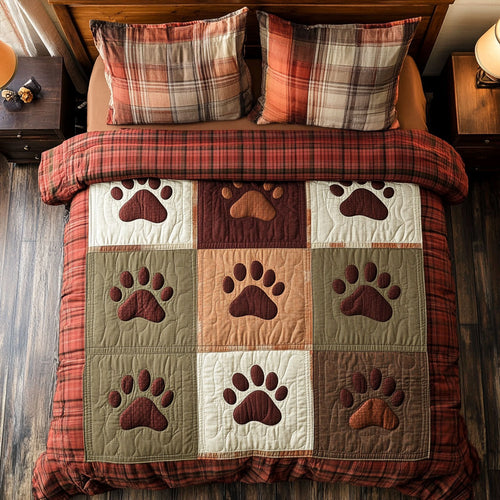 Autumn Dog Paw WX0603003CL Duvet Cover Set