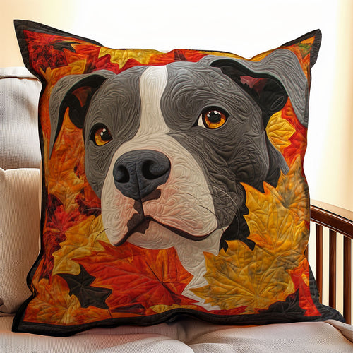 Autumn Pitbull WX0803090CL Quilt Pillow Case