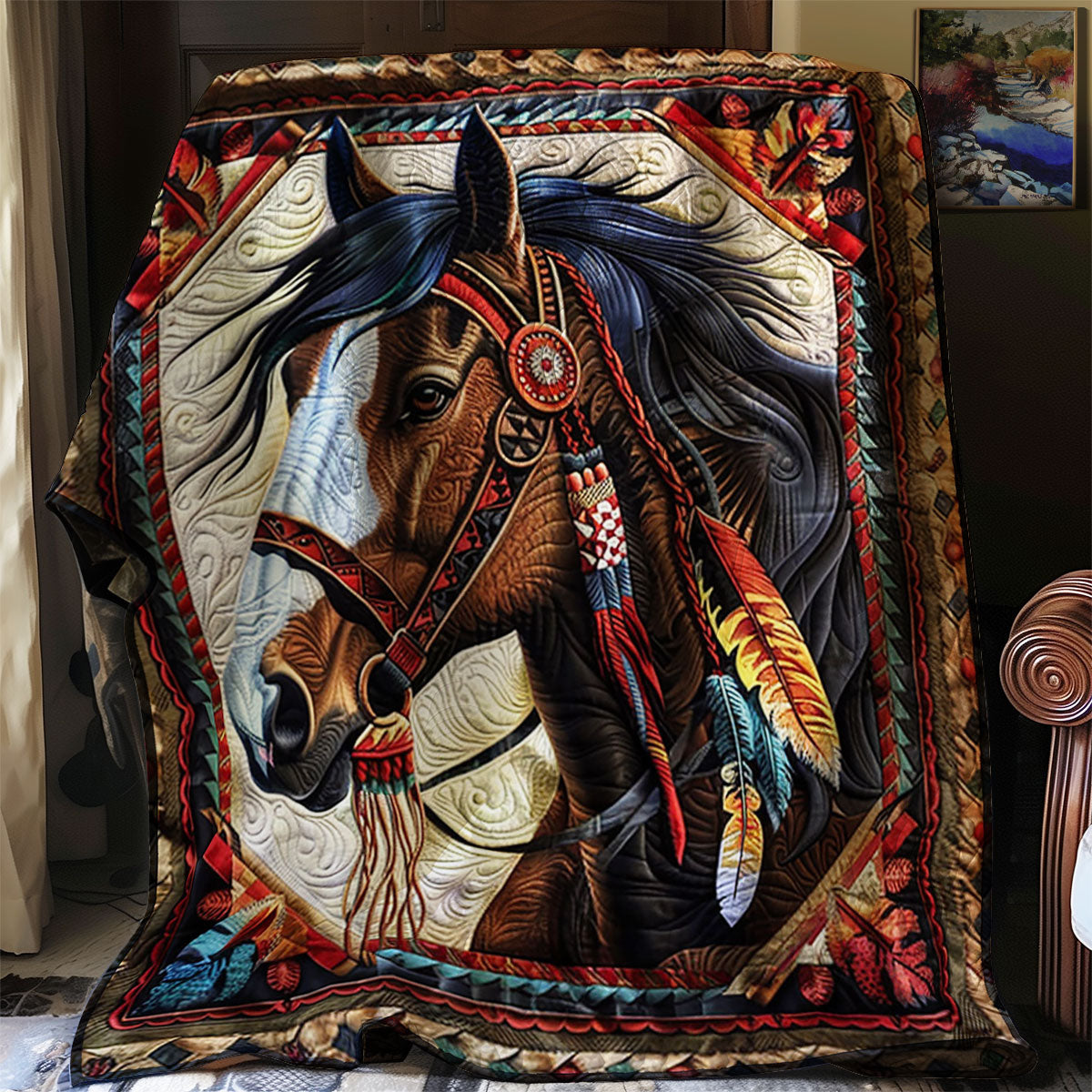 Native Horse WJ0502017CL Quilt