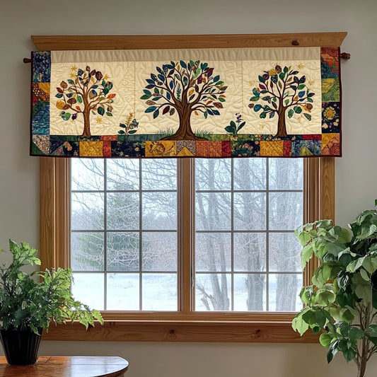 Tree Of Life WJ1403053CL Quilted Valance