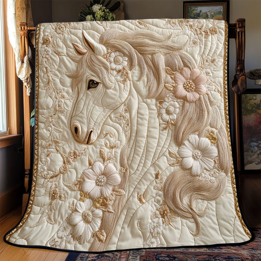 Floral Horse WX1702139CL Quilt