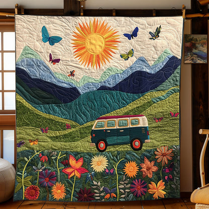 Road Trip Blooms WJ1501022CL Quilt